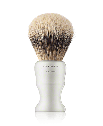 Acca Kappa Men's Grooming Shaving Brush - High Quality Resin - Ivory Color - Pure Badger - Medium