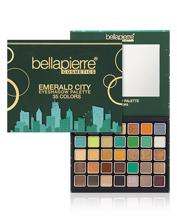 Bellapierre Cosmetics Eyeshadow Palette Emerald City 35 Color Palette (38 g)