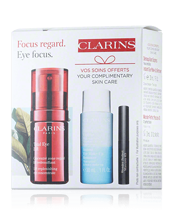 Clarins Total Eye Lift Set mit Démaquillant Express pour les Yeux & Mascara