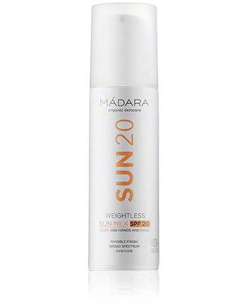 MÁDARA Sun Weightless Sun Milk SPF 20 (150 ml)