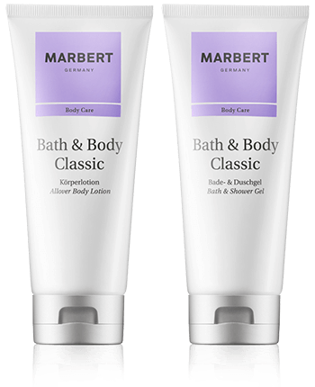 Marbert Bath & Body Classic Set mit Shower Gel und Body Lotion