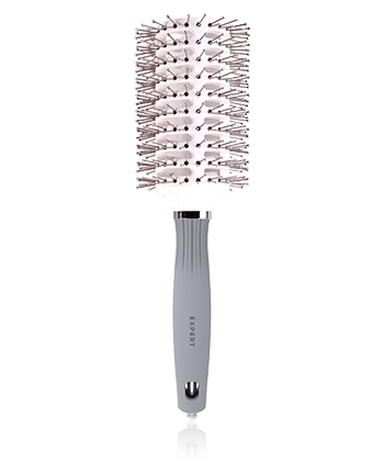 Olivia Garden Expert Blowout Vent Doppelborsten 45 weiß & grau