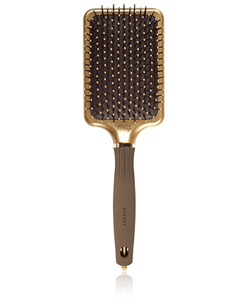 Olivia Garden Expert Care Rectangular Nylonborsten L gold & braun