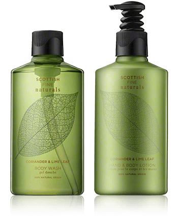 Scottish Fine Soaps Naturals Coriander & Lime Leaf Set mit Body Wash & Body Lotion