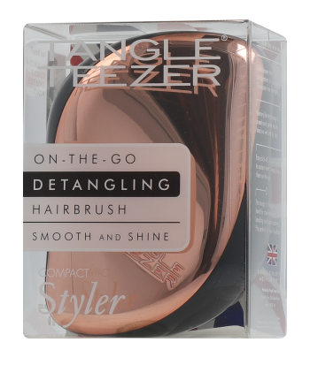 Tangle Teezer Compact Styler Hairbrush Rose Gold Black