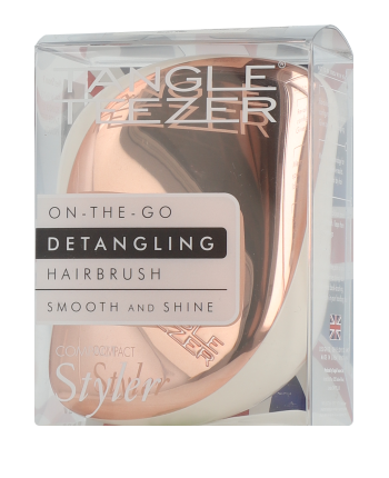 Tangle Teezer Compact Styler Hairbrush Rose Gold Cream