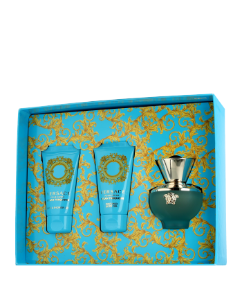 Versace Dylan Turquoise 50 ml EdT Set mit 2x Pflege