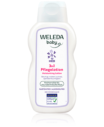 Weleda Baby Med 3in1 Baby Med 3in1 Pflegelotion Weiße Malve (200 ml)