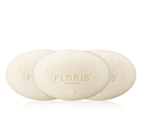 Floris Bath & Body Rose Geranium Luxury Soap (3 x 100 g)