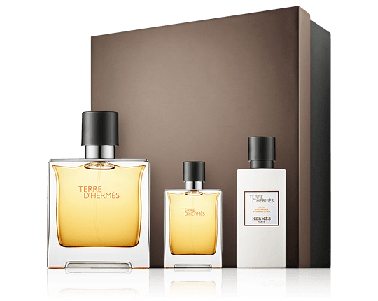 Hermès Terre d'Hermès Set mit Aftershave und Mini Parfum