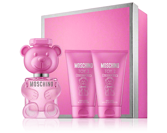 Moschino Toy 2 Bubble Gum 50 ml EdT Set mit 2x Pflege