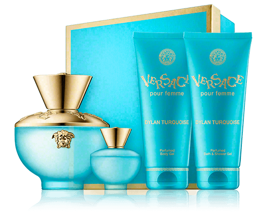 Versace Dylan Turquoise 100 ml EdT Set mit Miniatur