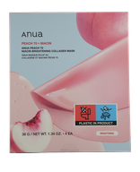 Anua Peach 70+ Niacin Brightening Collagen Mask Pflegemaske 4 x 38 g