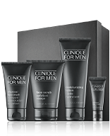 Clinique for Men Set mit Face Scrub Gesichtsfluid