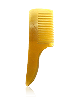 Golddachs Bartpflege Bartkamm Horn 8 cm mit Griff Kämme & Bürsten