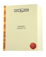 Golddachs Rasier-Sets Rasierset Chrom mit Seifenschale, Kunsthaar-Pinsel & Fusion Rasierer Rasier‑Set 4-teilig