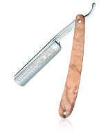 Golddachs Rasiermesser Griffschale Olivenholz Rasierer