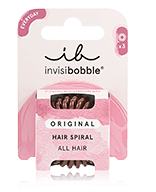 Invisibobble Original Spiral-Haargummi Pretzel Brown Haargummi 3 Stück