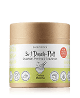 puremetics 3in1 Dusch-Fluff Detox Matcha - Duschgel, Bodylotion & Peeling in Einem Körperpeeling 250 g