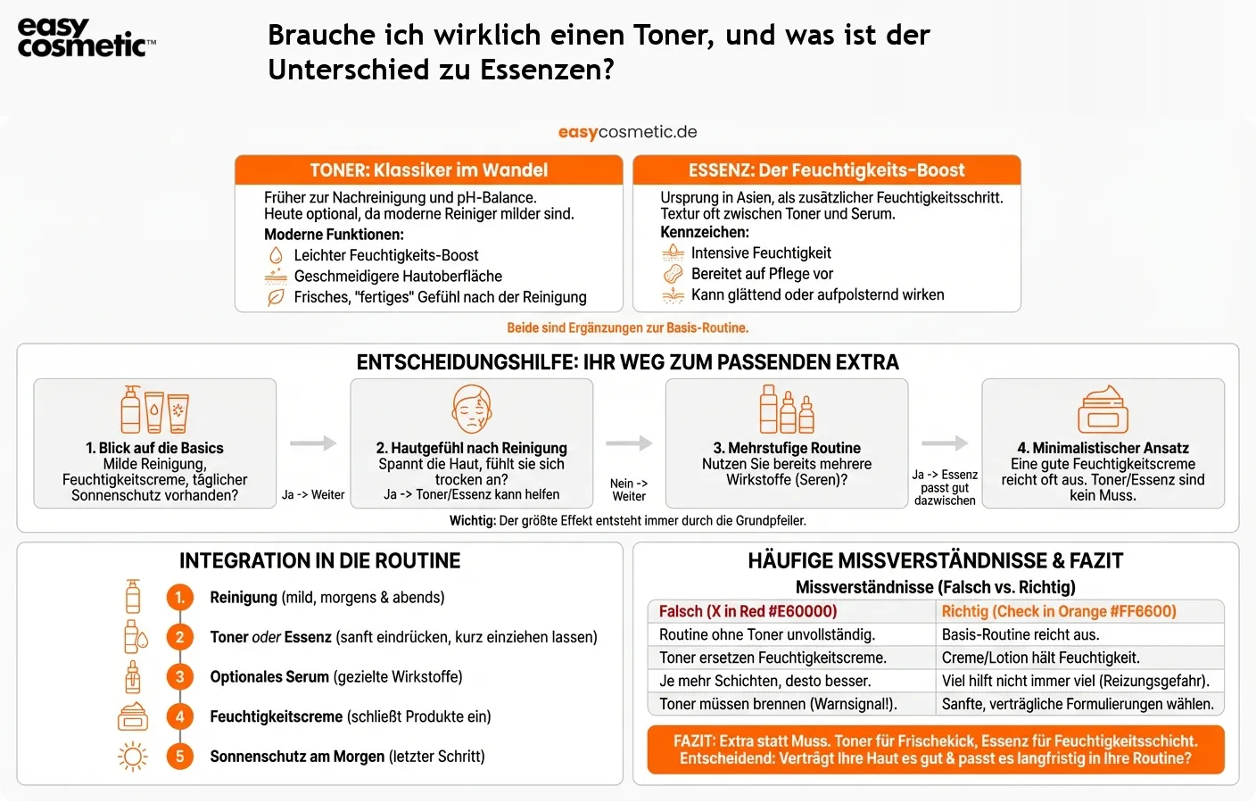 Brauche ich wirklich einen Toner, und was ist der Unterschied zu Essenzen?