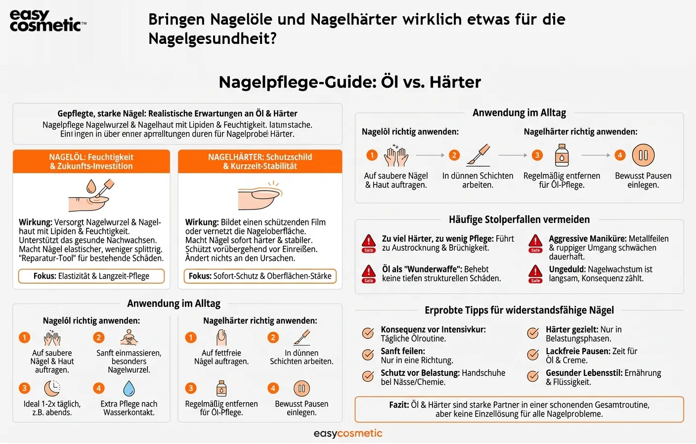 Bringen Nagelöle und Nagelhärter wirklich etwas für die Nagelgesundheit?