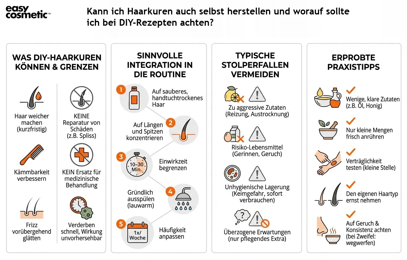 Kann ich Haarkuren auch selbst herstellen und worauf sollte ich bei DIY-Rezepten achten?