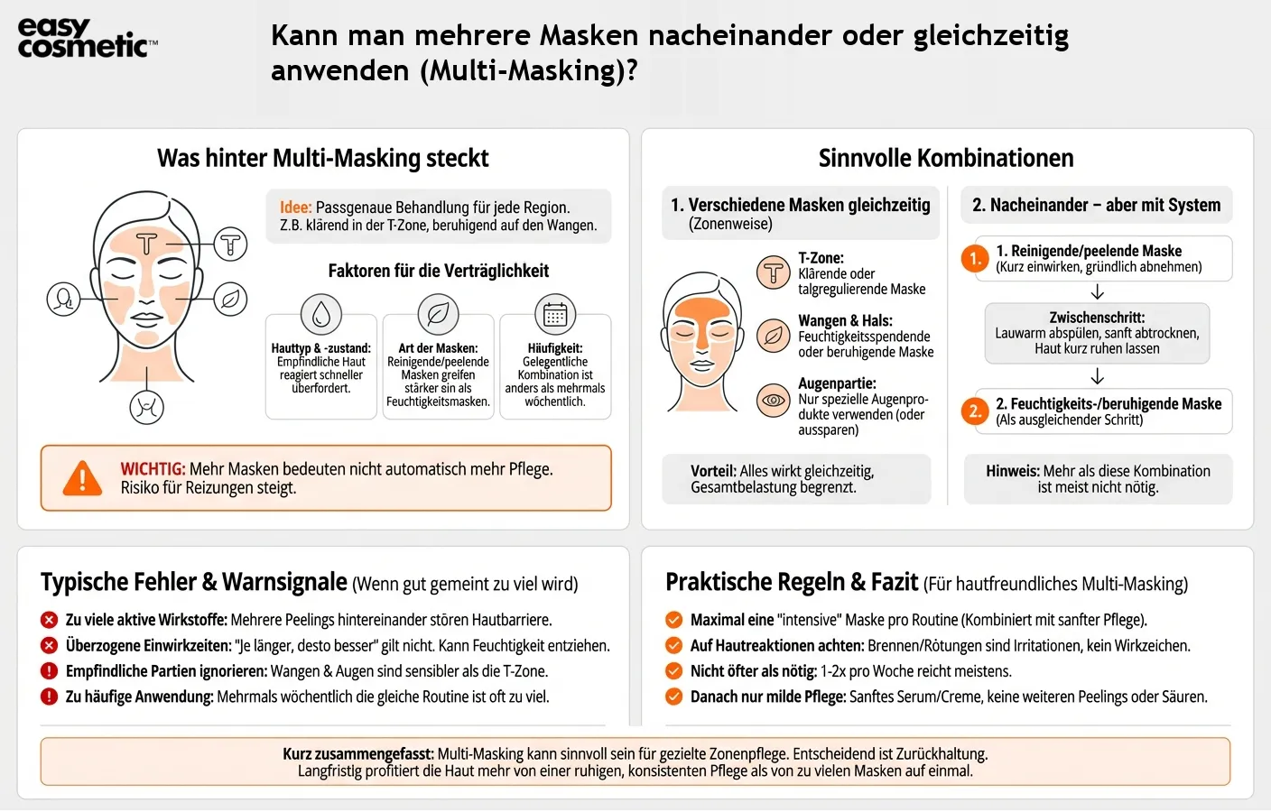 Kann man mehrere Masken nacheinander oder gleichzeitig anwenden (Multi-Masking)?