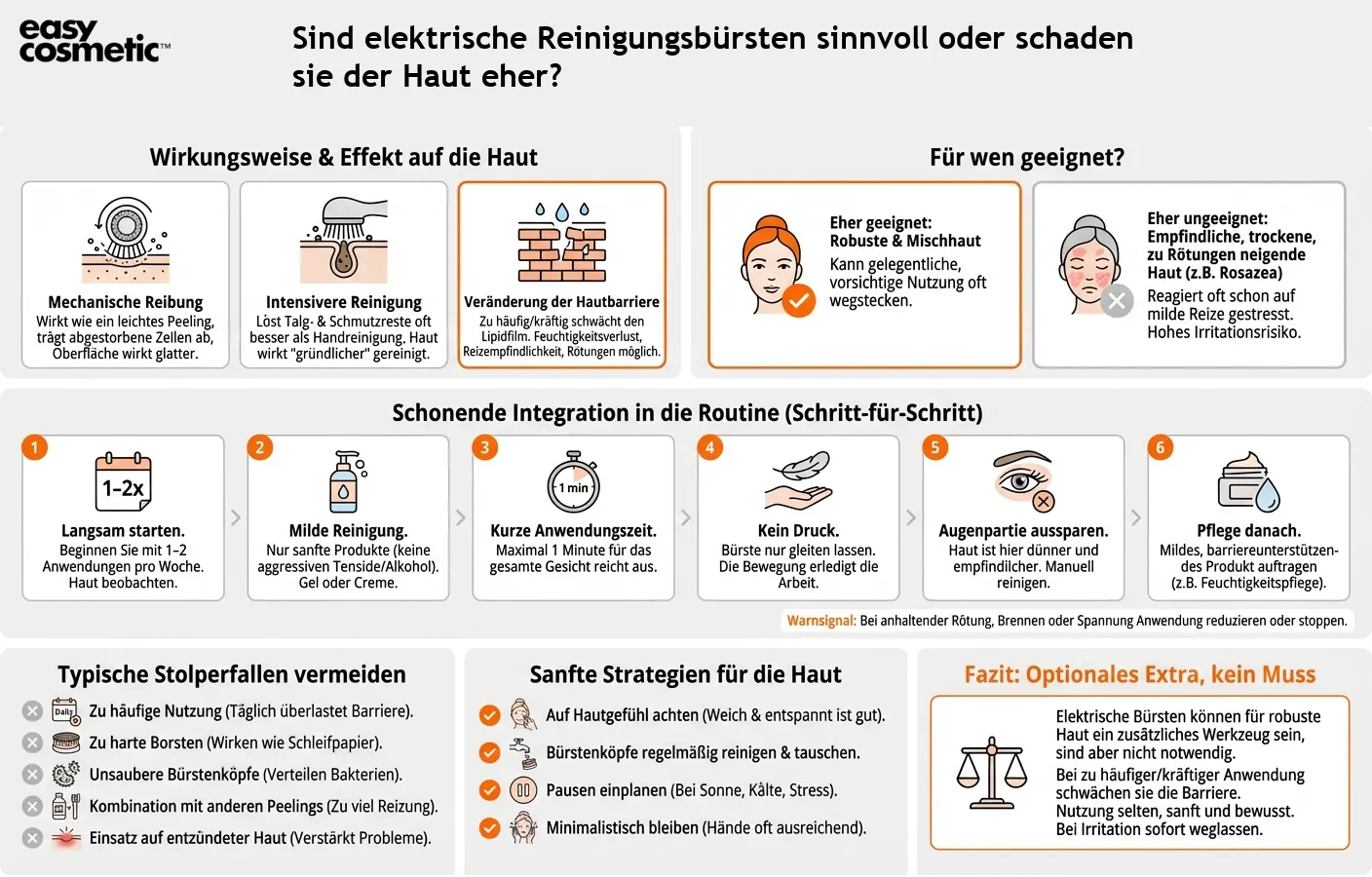 Sind elektrische Reinigungsbürsten sinnvoll oder schaden sie der Haut eher?