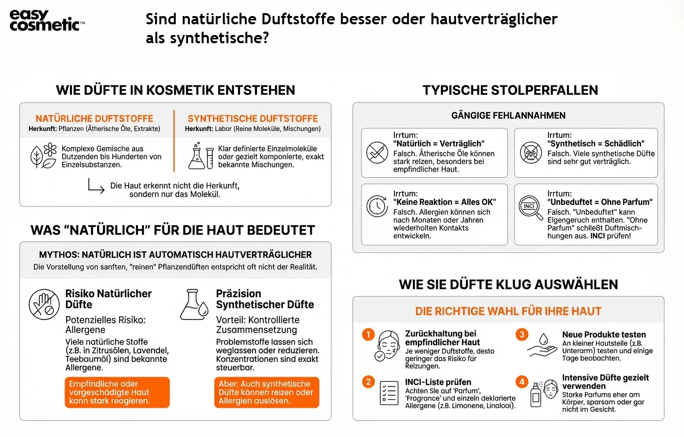 Sind natürliche Duftstoffe besser oder hautverträglicher als synthetische?
