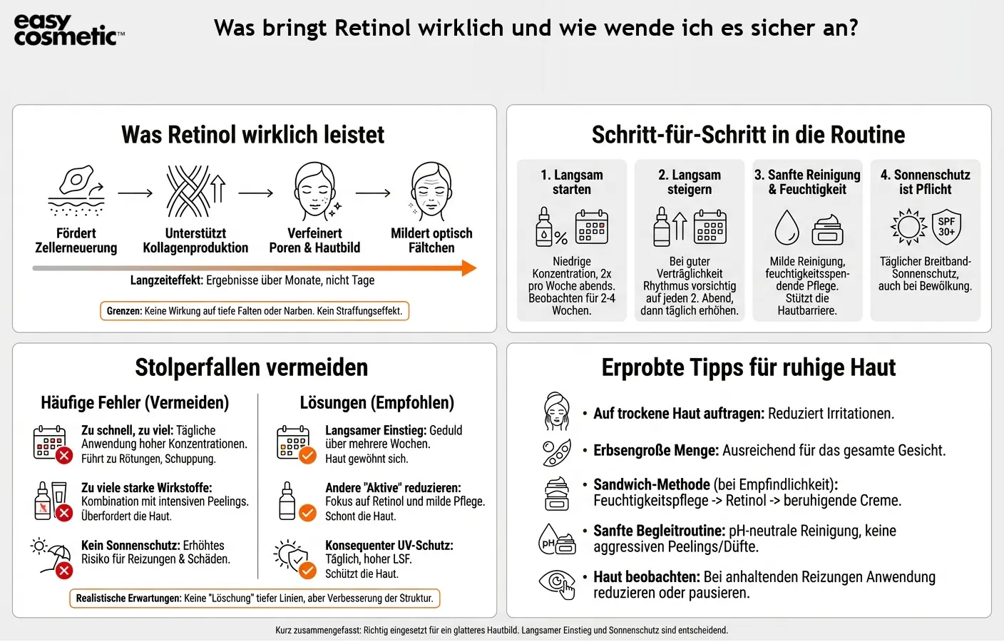 Was bringt Retinol wirklich und wie wende ich es sicher an?