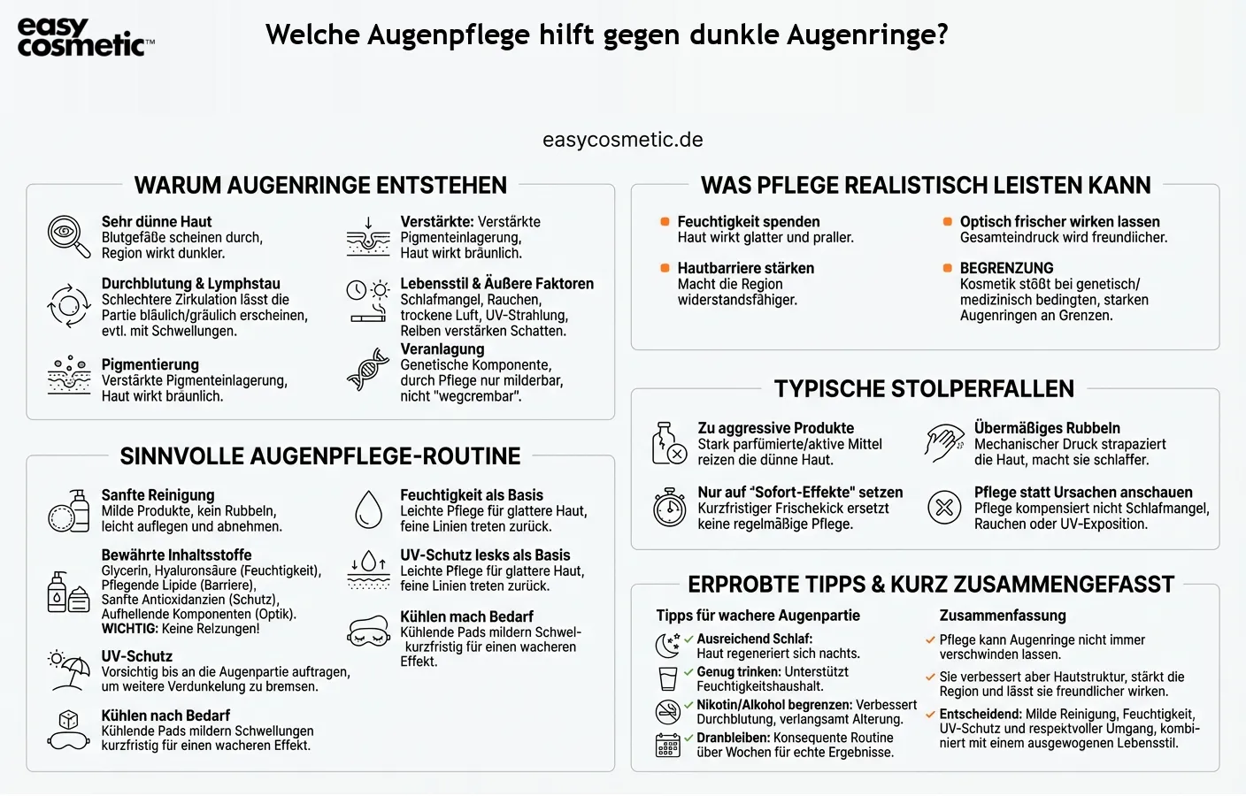 Welche Augenpflege hilft gegen dunkle Augenringe?