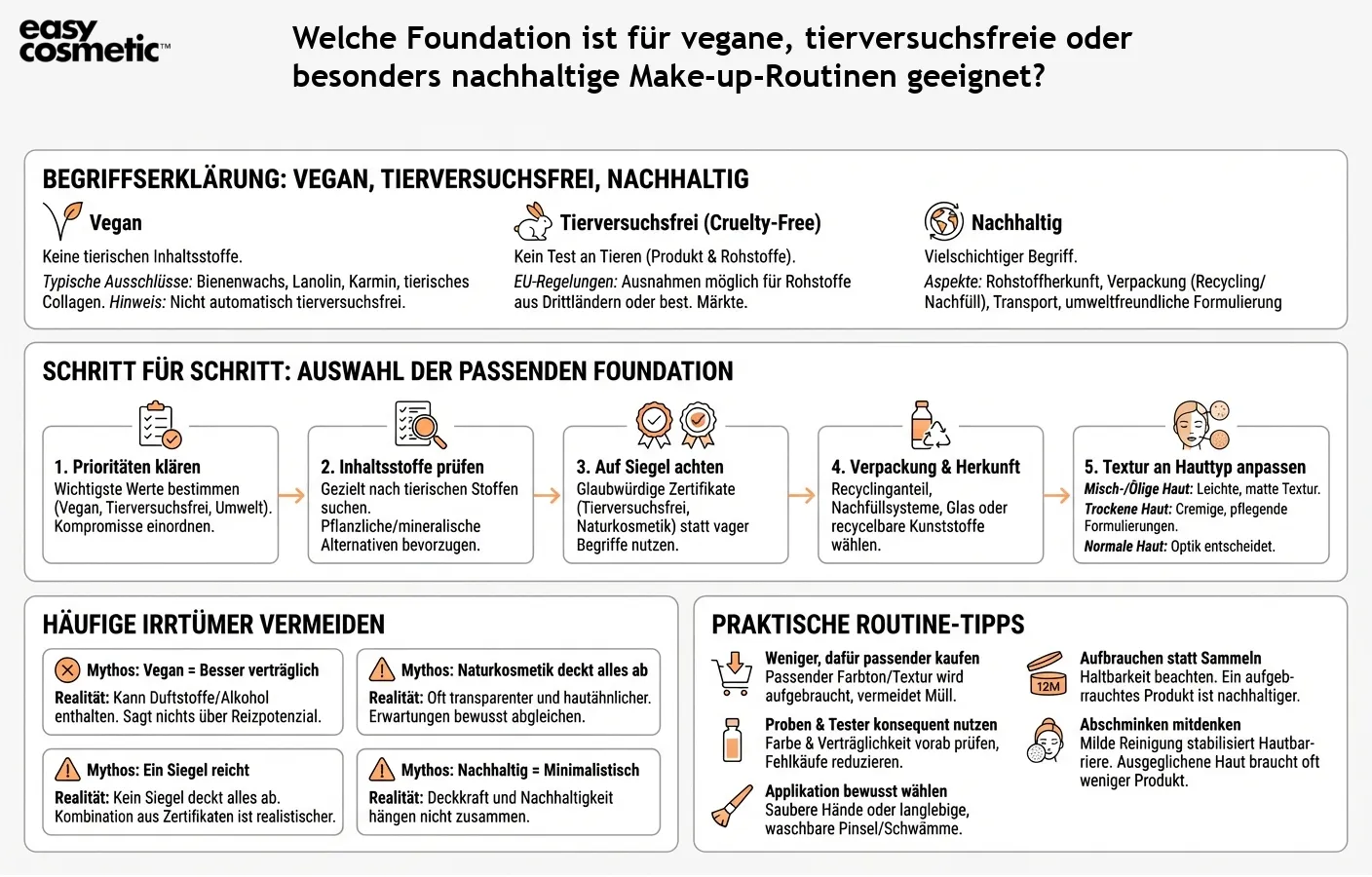 Welche Foundation ist für vegane, tierversuchsfreie oder besonders nachhaltige Make-up-Routinen geeignet?