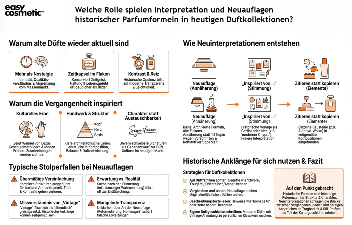 Welche Rolle spielen Interpretation und Neuauflagen historischer Parfumformeln in heutigen Duftkollektionen?