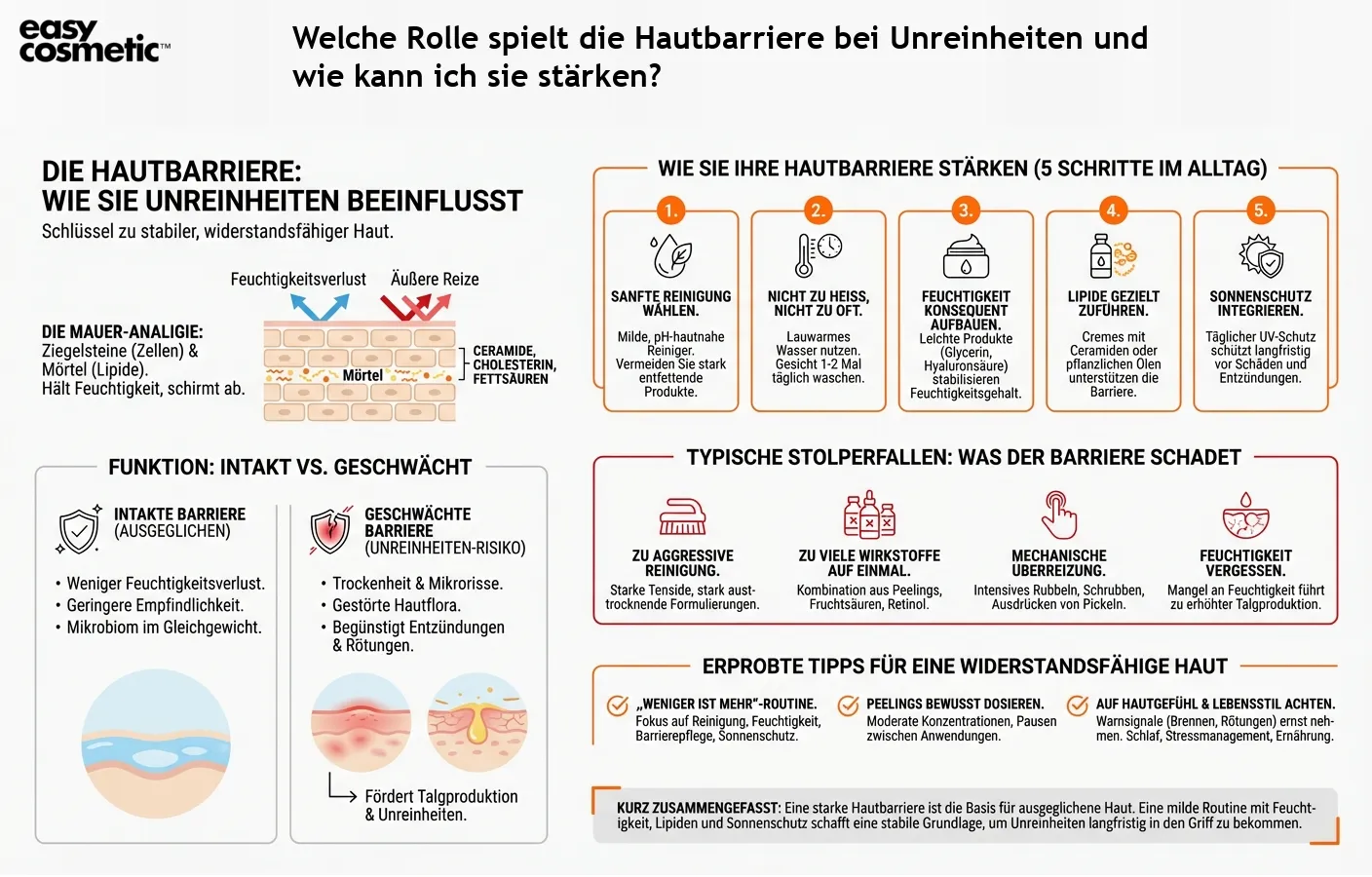 Welche Rolle spielt die Hautbarriere bei Unreinheiten und wie kann ich sie stärken?