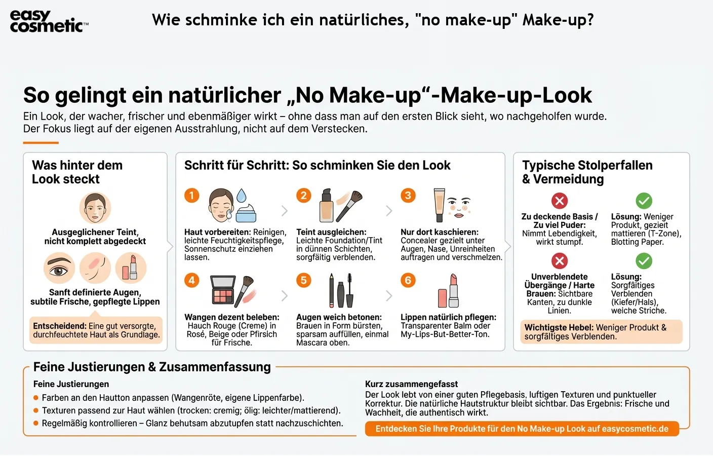 Wie schminke ich ein natürliches, "no make-up" Make-up?